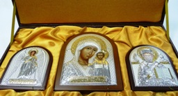 Подарочные наборы с иконами из серебра в Москве